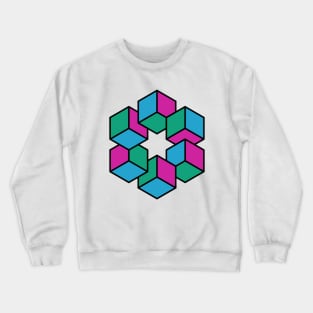 six cubes wrong Crewneck Sweatshirt